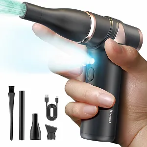 Электрический очиститель сжатым воздухом Leapwell 3 скорости 150 000 RPM цельнометаллический - Фото 1