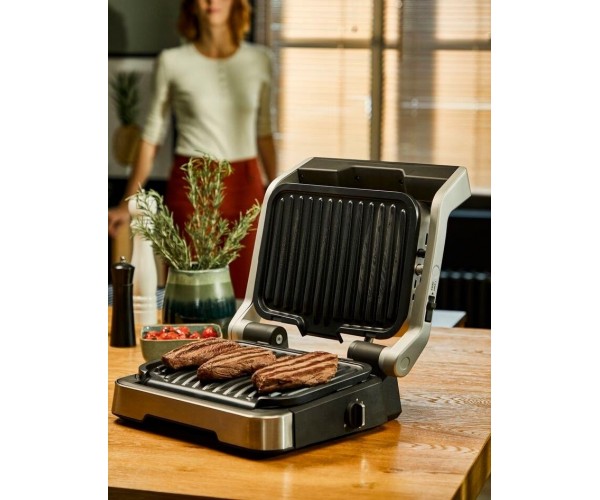 Tefal Гриль прижимний OptiGrll 2в1 Inox 2100Вт темп режимів-4, з ємні пластини метал, фото №7
