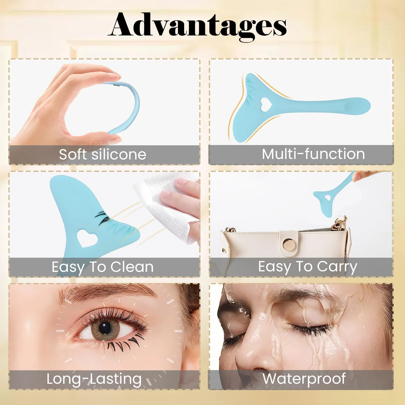 Трафарет для подводки силиконовый Multi Purpose Eyeliner Stencil Set, фото №4 Трафарет для подводки силиконовый Multi Purpose Eyeliner Stencil Set, фото №4