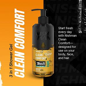 Гель для душа Nishman Clean Comfort 3-in-1 480 мл цена на synthetic.ua - Фото 1 Гель для душа Nishman Clean Comfort 3-in-1 480 мл synthetic.ua - Фото 1