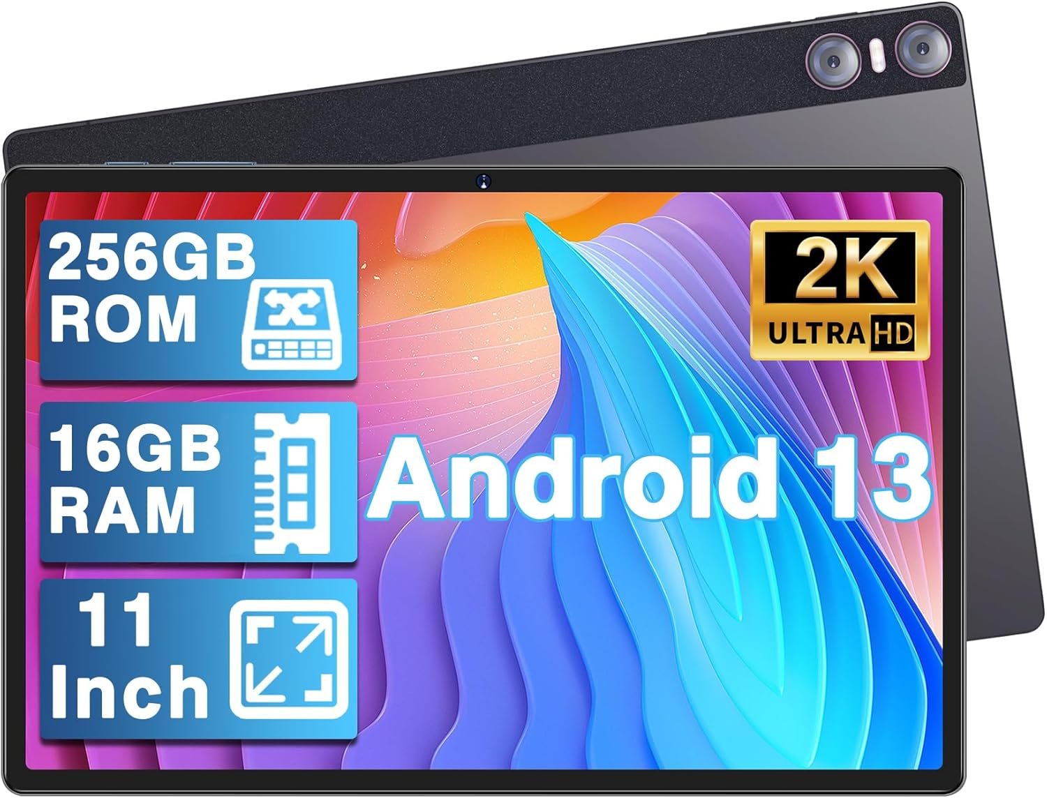 Планшет 10.1" YESTEL T15 8+8/256GB 8 ядер Android 13 8600mAh Black-grey, фото №1
