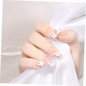 Украшения для ногтей FRCOLOR Жемчуг, металлические украшения, 3D украшения для ногтей в японском стиле, 3 шт synthetic.ua - Фото 1