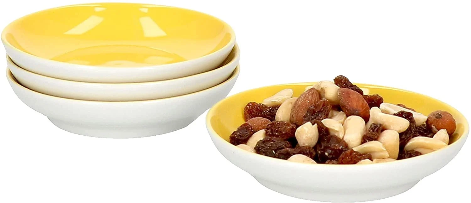 Миска Ritzenhoff & Breker Doppio Набор 4 шт. Желтый солнечный, 10 см диаметр, 2.1 см высота, фото №1