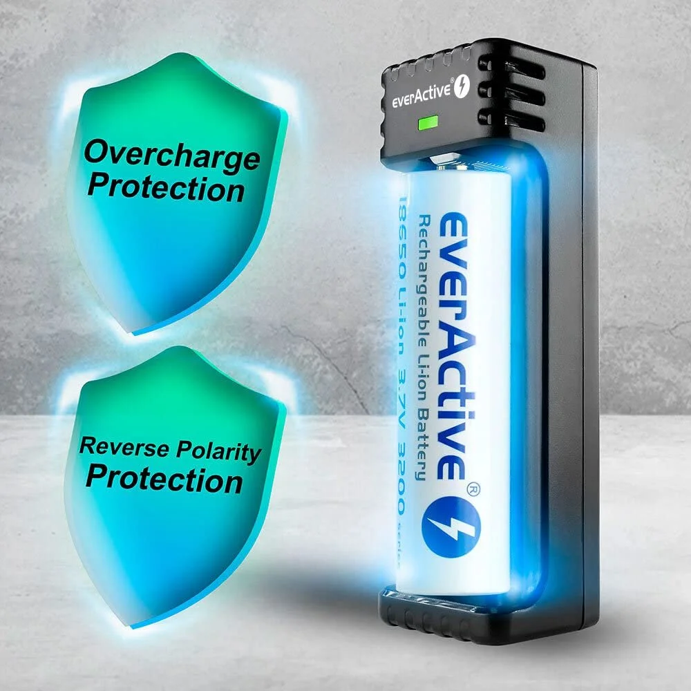 Зарядное устройство everActive LC-100 Li-ion Micro USB Черный, фото №2 Зарядное устройство everActive LC-100 Li-ion Micro USB Черный, фото №2