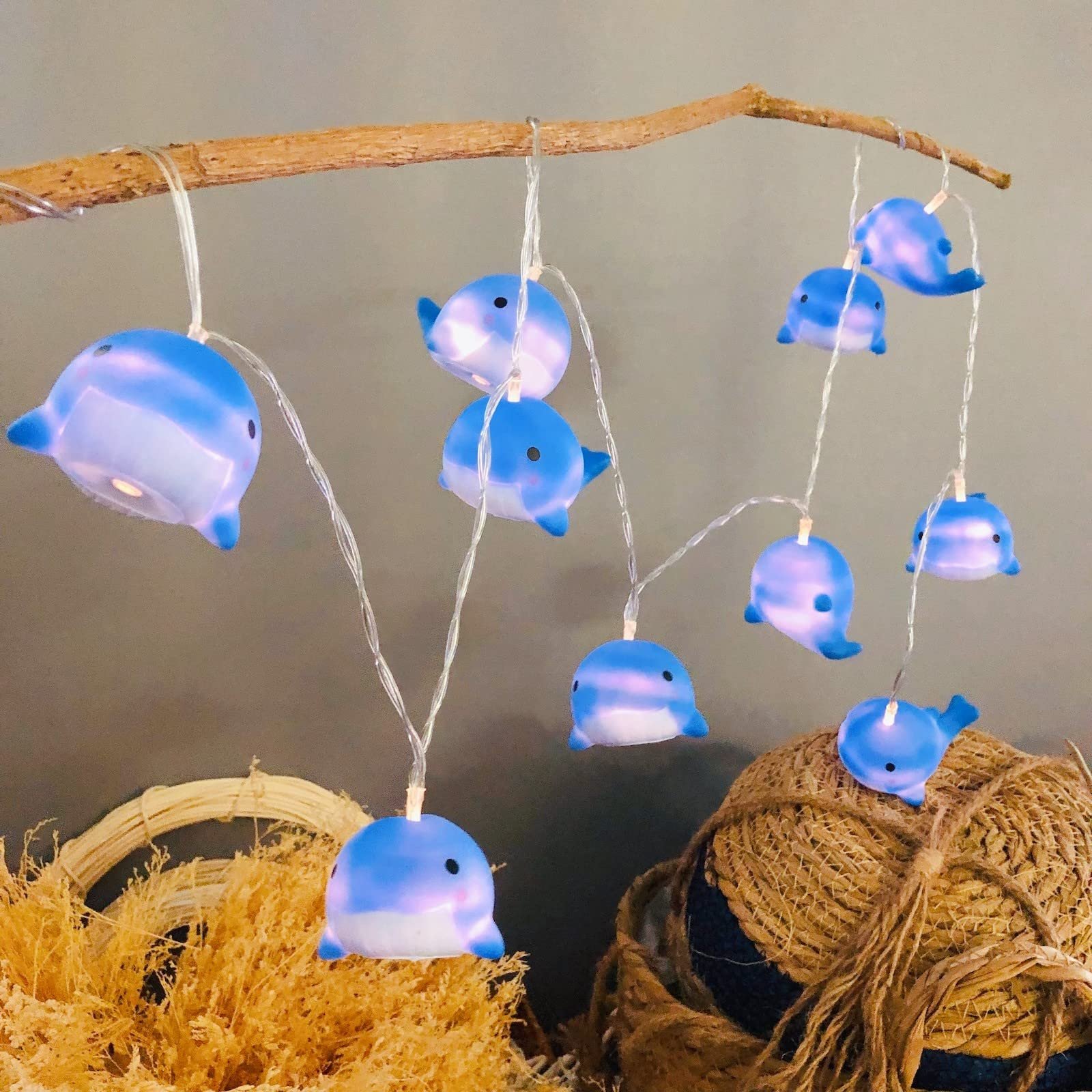 Гірлянда Riaxuebiy Синій Кит, 1,65 м, 10 LED, Синього кольору, фото №5
