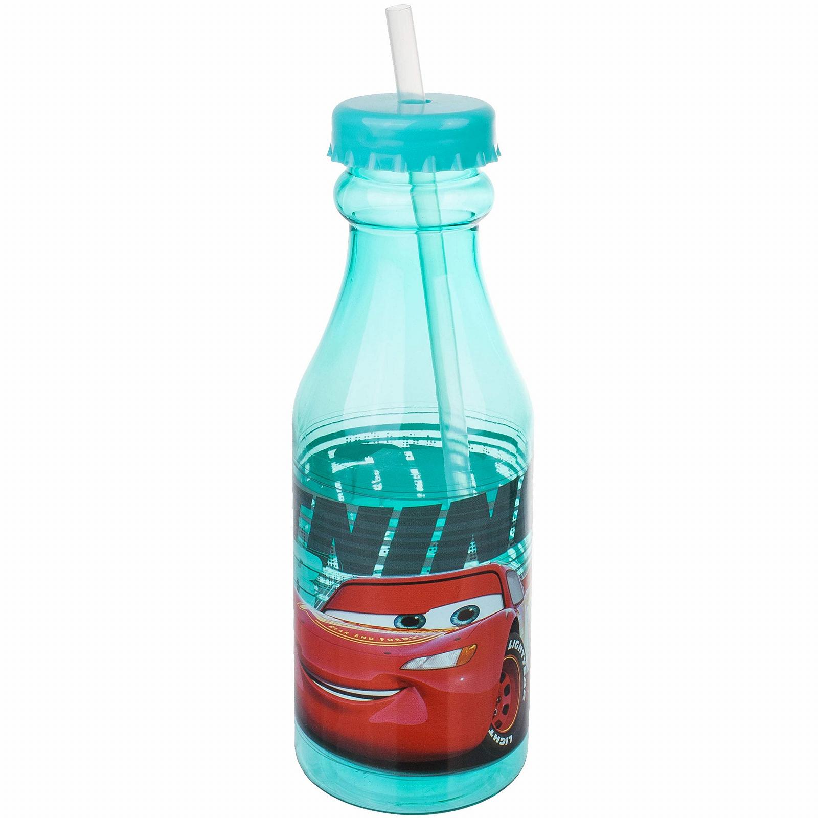Набор поїльників для питья alles-meine.de Cars Lightning McQueen с трубочкой и крышкой 420 мл 3 шт., фото №9