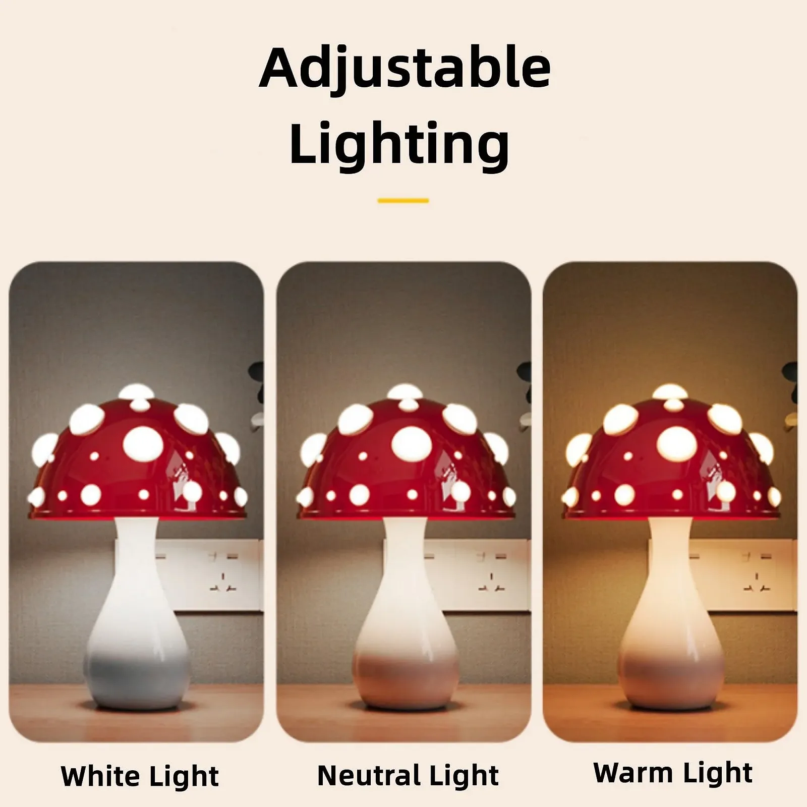 Настольная лампа MAOYONG Mushroom LED, фото №4