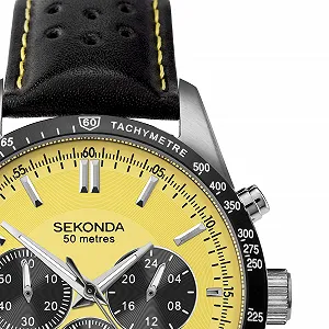 Чоловічий годинник Хронограф Sekonda Різні кольори циферблата Ремінець зі шкіри або браслет з нержавіючої сталі synthetic.ua - Фото 1