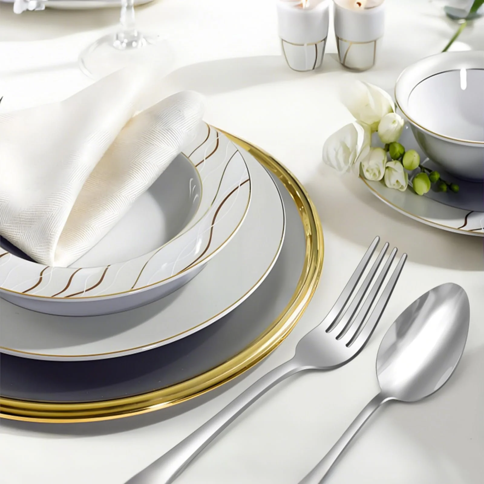 Ложка столова нержавіюча сталь 20.3 см (8 дюймів) набір 16 штук для супу, кави, фото №7 Ложка столова нержавіюча сталь 20.3 см (8 дюймів) набір 16 штук для супу, кави, фото №7