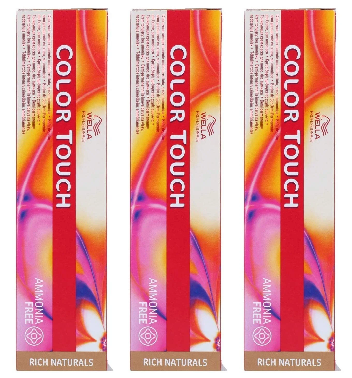Набір фарб для волосся Wella Colour Touch Rich Naturals 6/3, 3 x 60 мл, фото №1 Набір фарб для волосся Wella Colour Touch Rich Naturals 6/3, 3 x 60 мл, фото №1