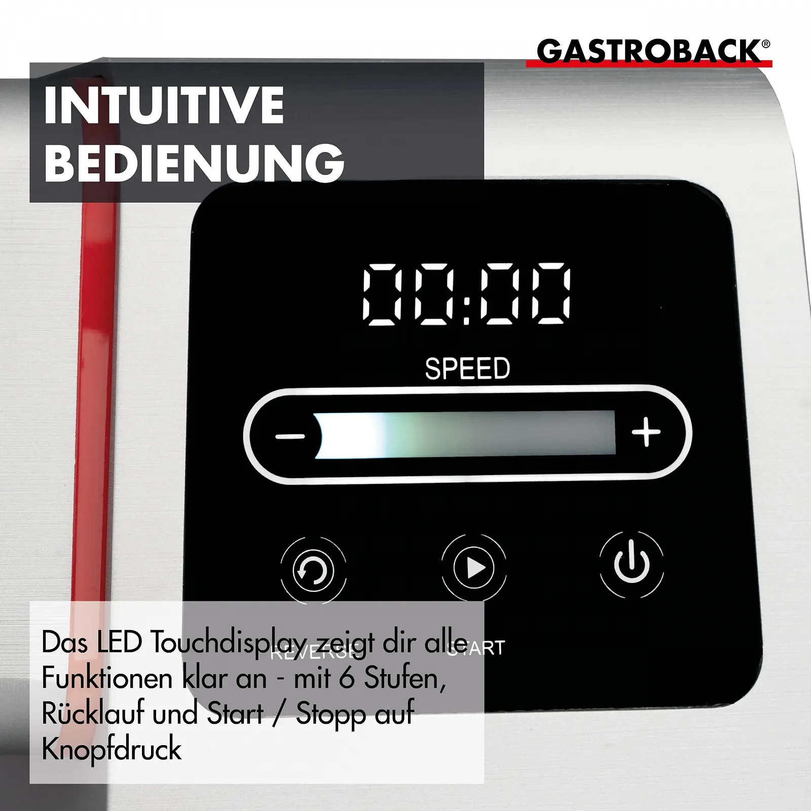 Электрическая мясорубка GASTROBACK 2500 Вт 6-в-1 Stainless Steel Touch Screen, фото №4