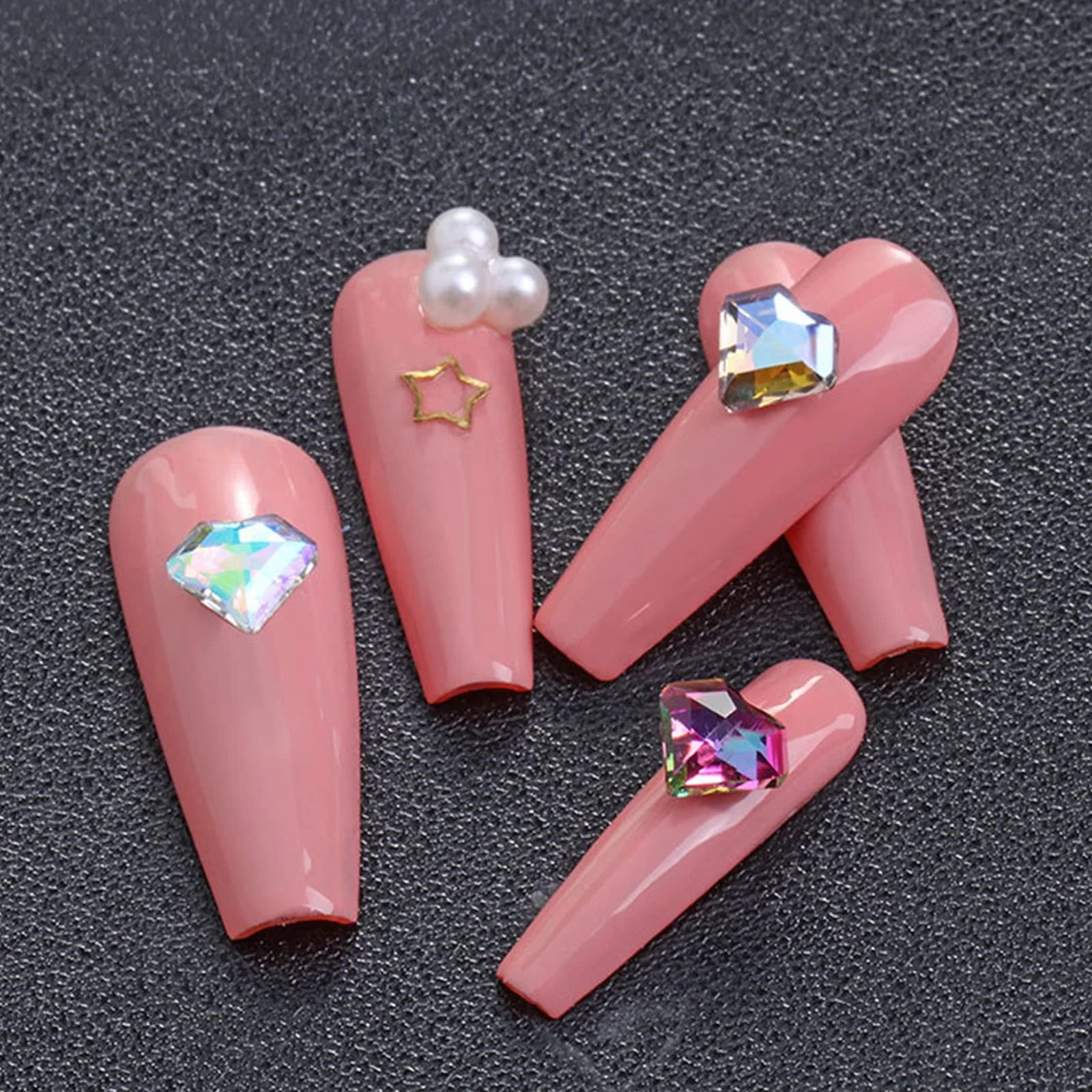 Стрази для нігтів DIY 3D Декорація Блискучі 50 шт., фото №3