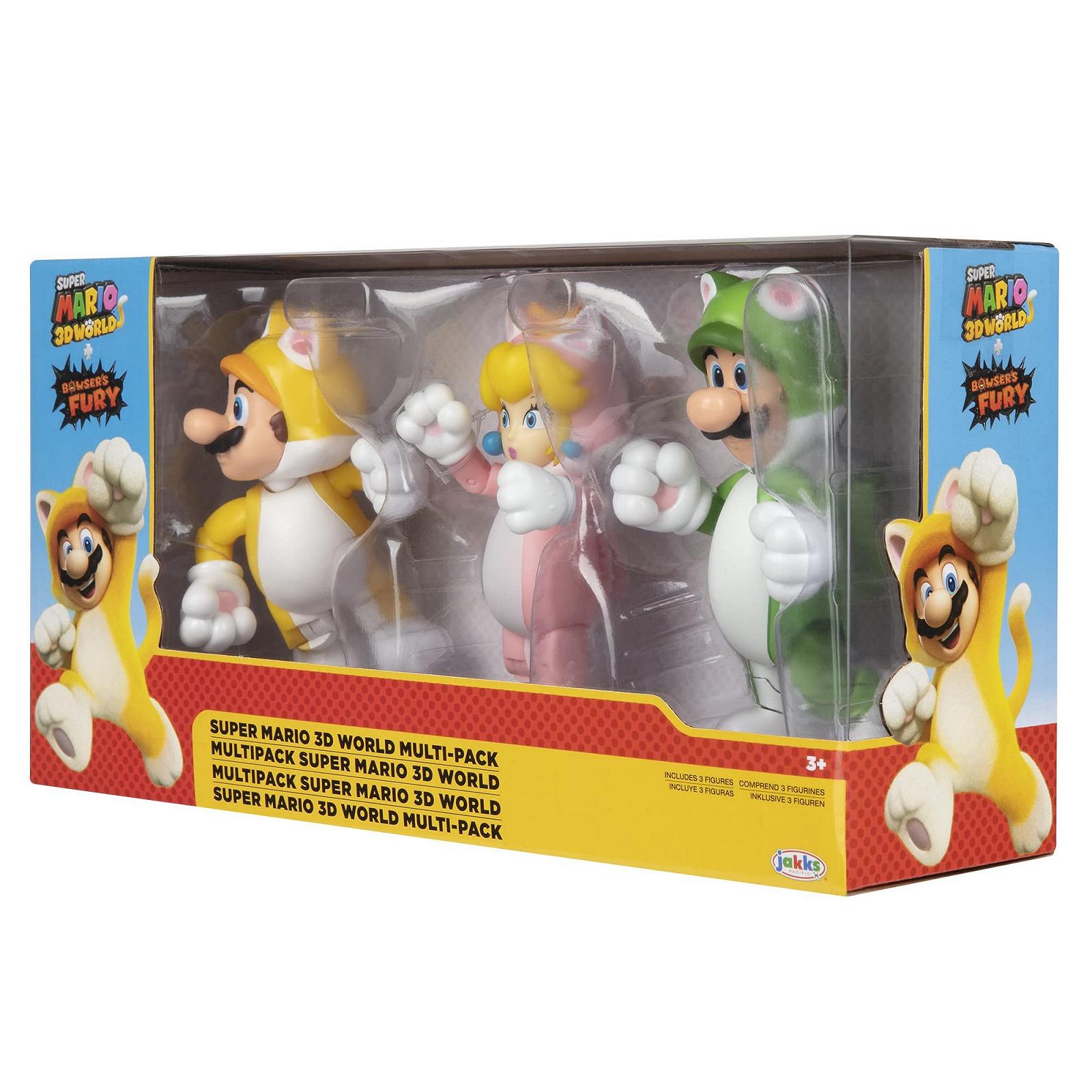 Фігурки Nintendo Super Mario 3D World Cat Набір з 3, 10 см, фото №2