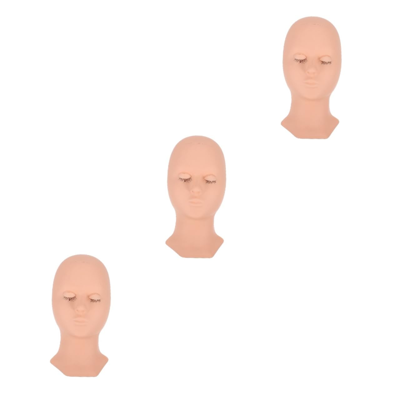 Голова-модель Angoily для практики ресниц и макияжа с короткими волосами с набором аксессуаров из силикона, фото №1 Голова-модель Angoily для практики ресниц и макияжа с короткими волосами с набором аксессуаров из силикона, фото №1