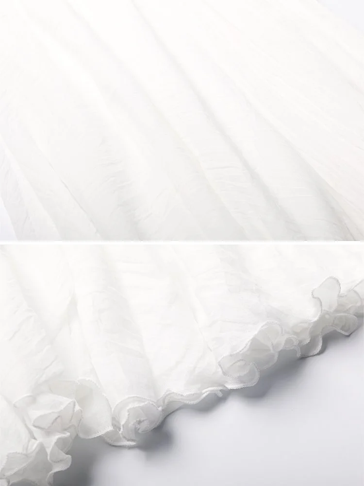 Юбка макси Aeslech Женская летняя юбка до щиколотки с легкой эластичной резинкой на талии, фото №6