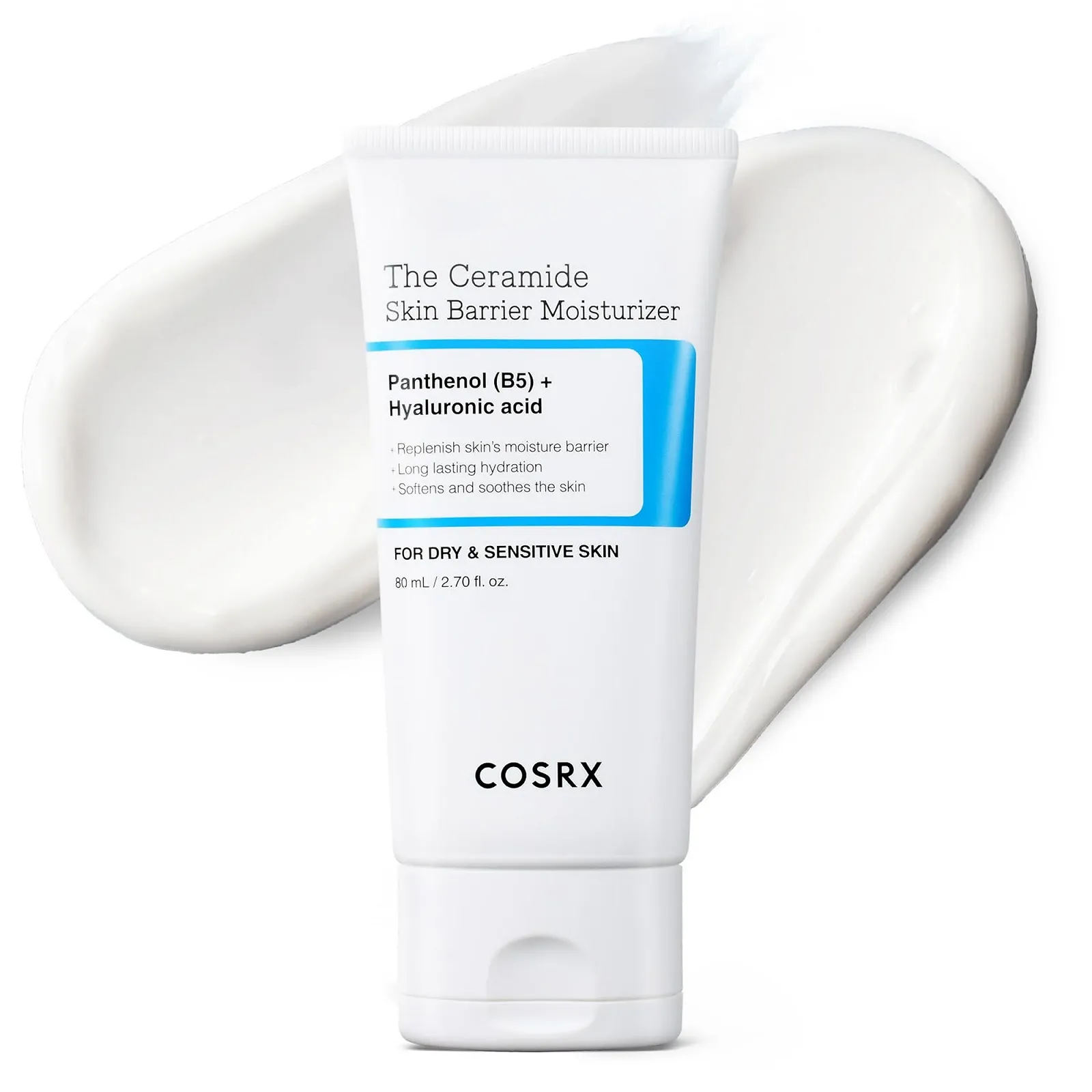 Зволожувальний крем для обличчя COSRX Ceramide Skin Barrier з 7 керамідами, гіалуроновою кислотою та пантенолом 80 мл, фото №1 Зволожувальний крем для обличчя COSRX Ceramide Skin Barrier з 7 керамідами, гіалуроновою кислотою та пантенолом 80 мл, фото №1
