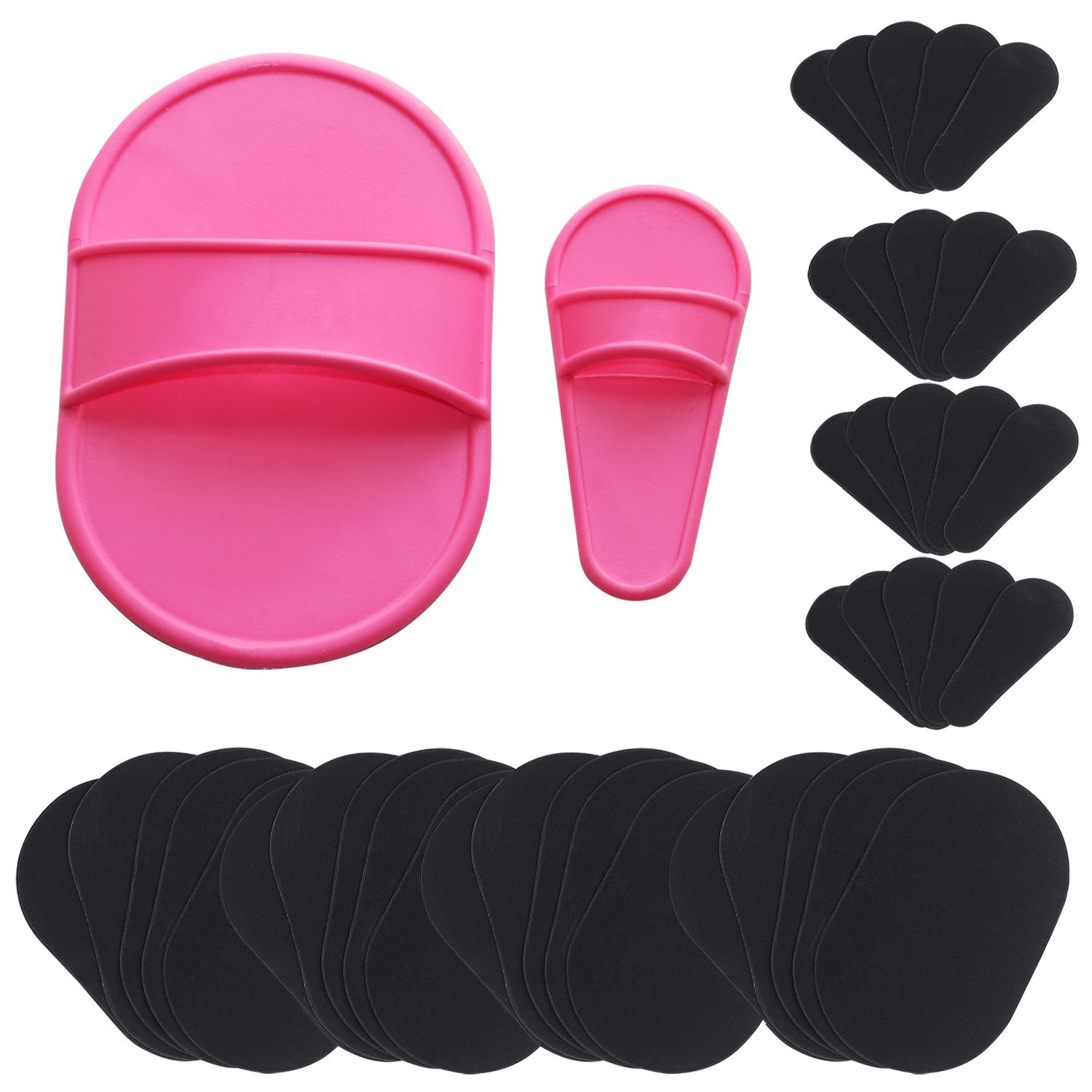 Набор для удаления волос и пилинга TRIXES 40 дисков Pink/Black, фото №1
