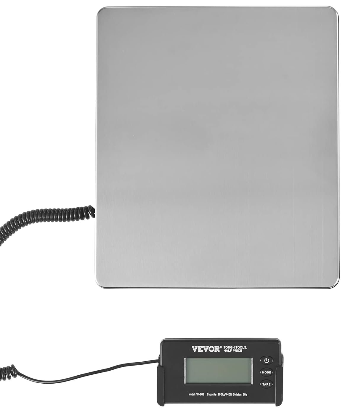 Цифрові поштові ваги VEVOR SF-808 Silver/Black, фото №3