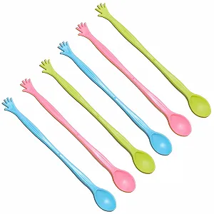 Набор ложек Пластиковые разноцветные, 6 шт - Фото 1