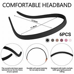 Обруч для волос для тех, кто носит очки, 6 штук synthetic.ua - Фото 1