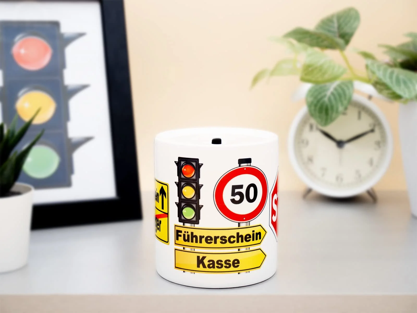 Копилка Сейф Driving Licence Керамическая Белая, фото №2