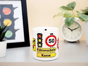 Копилка Сейф Driving Licence Керамическая Белая synthetic.ua - Фото 1