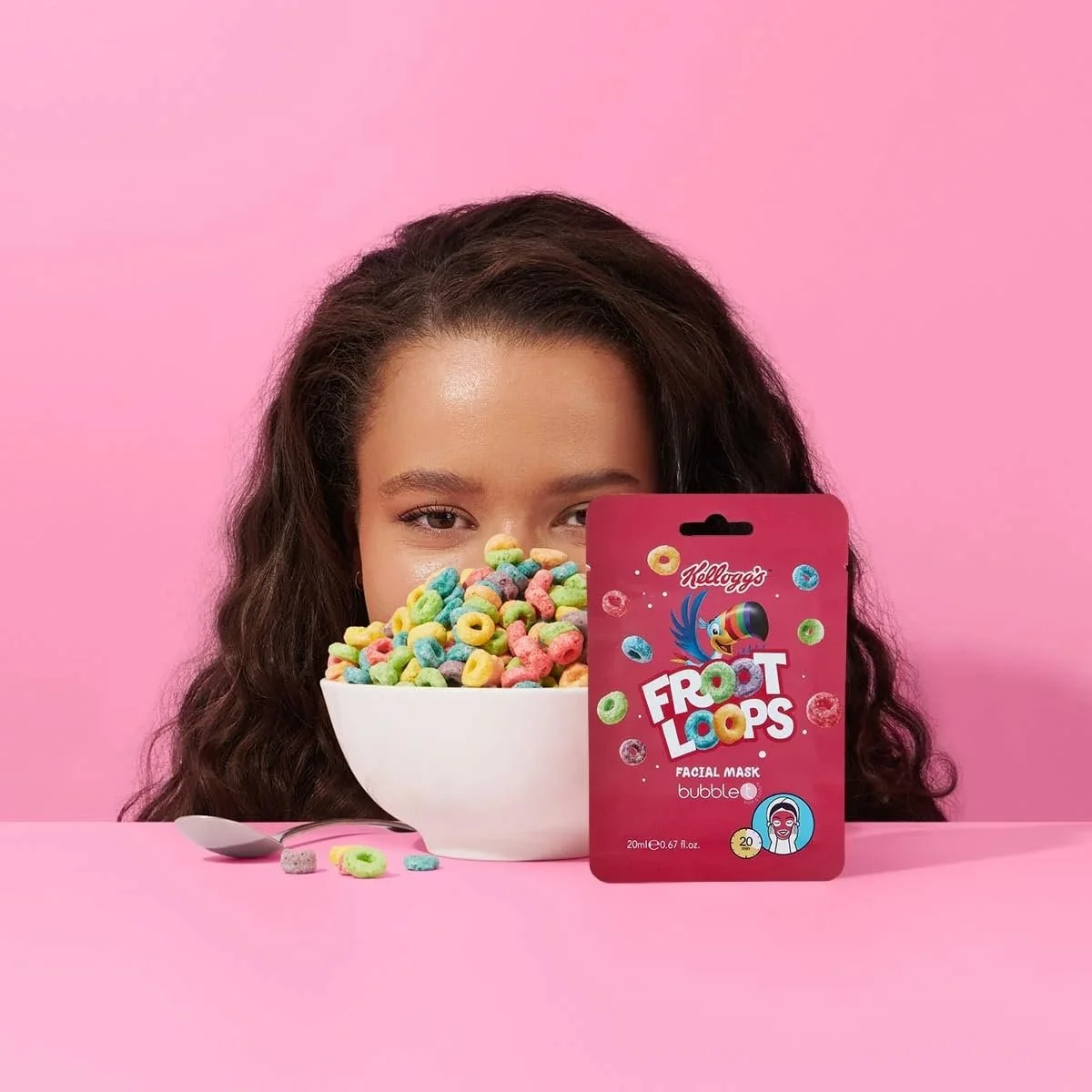 Тканевая маска Bubble T Cosmetics X Kellogg's Cereal Themed Gift Set Frosties, Fruit Loops, Pop Tarts, Coco Pops 4 x 20 мл, фото №3