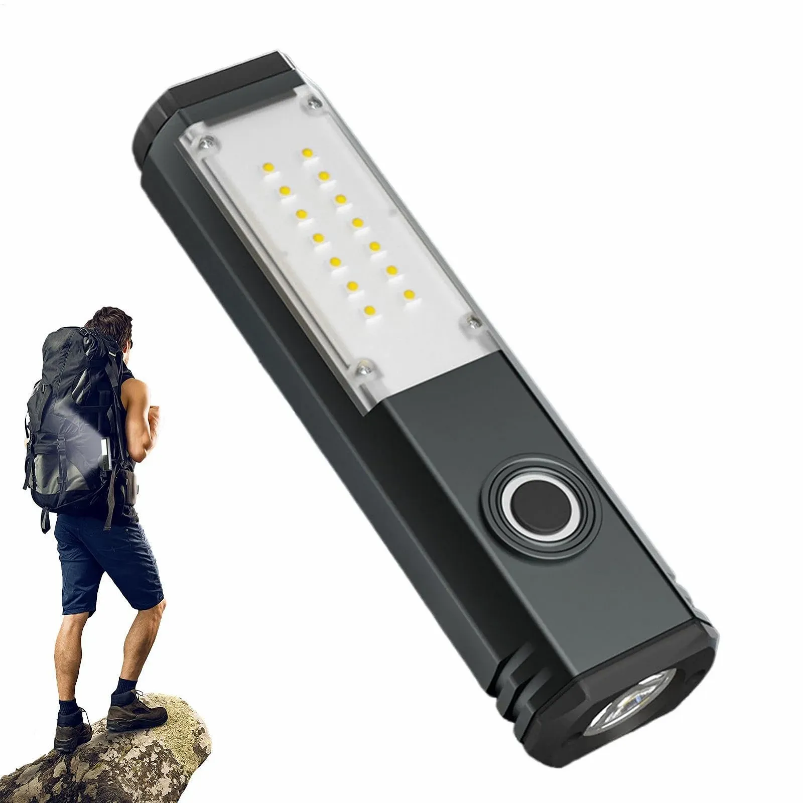 Компактный светодиодный фонарик Яркий фонарик Перезаряжаемый Маленький Высокая яркость Многофункциональный фонарик Портативный фонарик для кемпинга Пешего туризма и активного отдыха на природе, фото №1