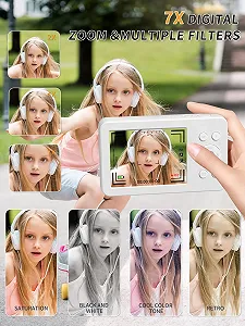 Цифрова фотокамера Mutrain X10 1080P 32G White synthetic.ua - Фото 1