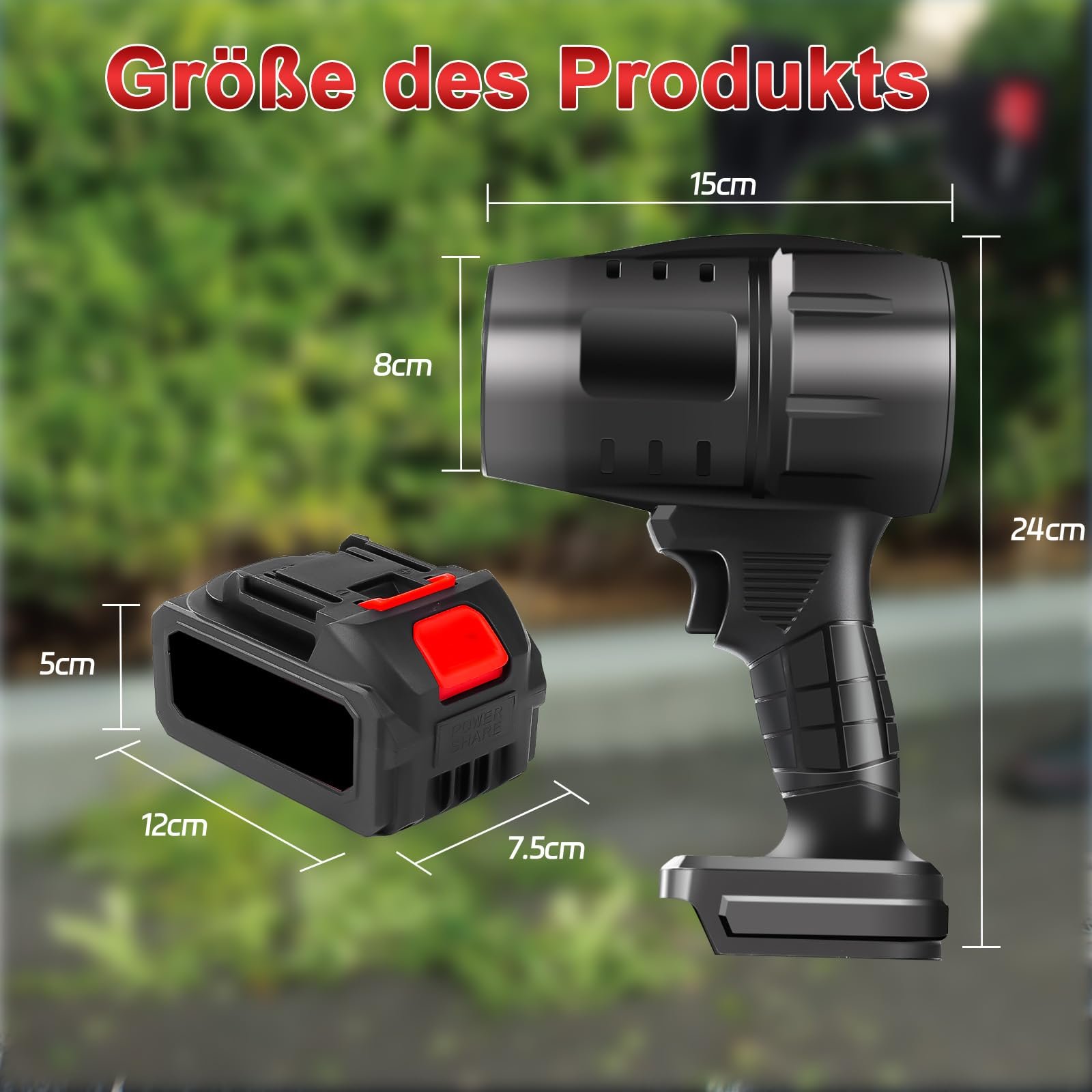 Электрический очиститель воздухом Candeon 28000 RPM 1300 мАч, фото №4