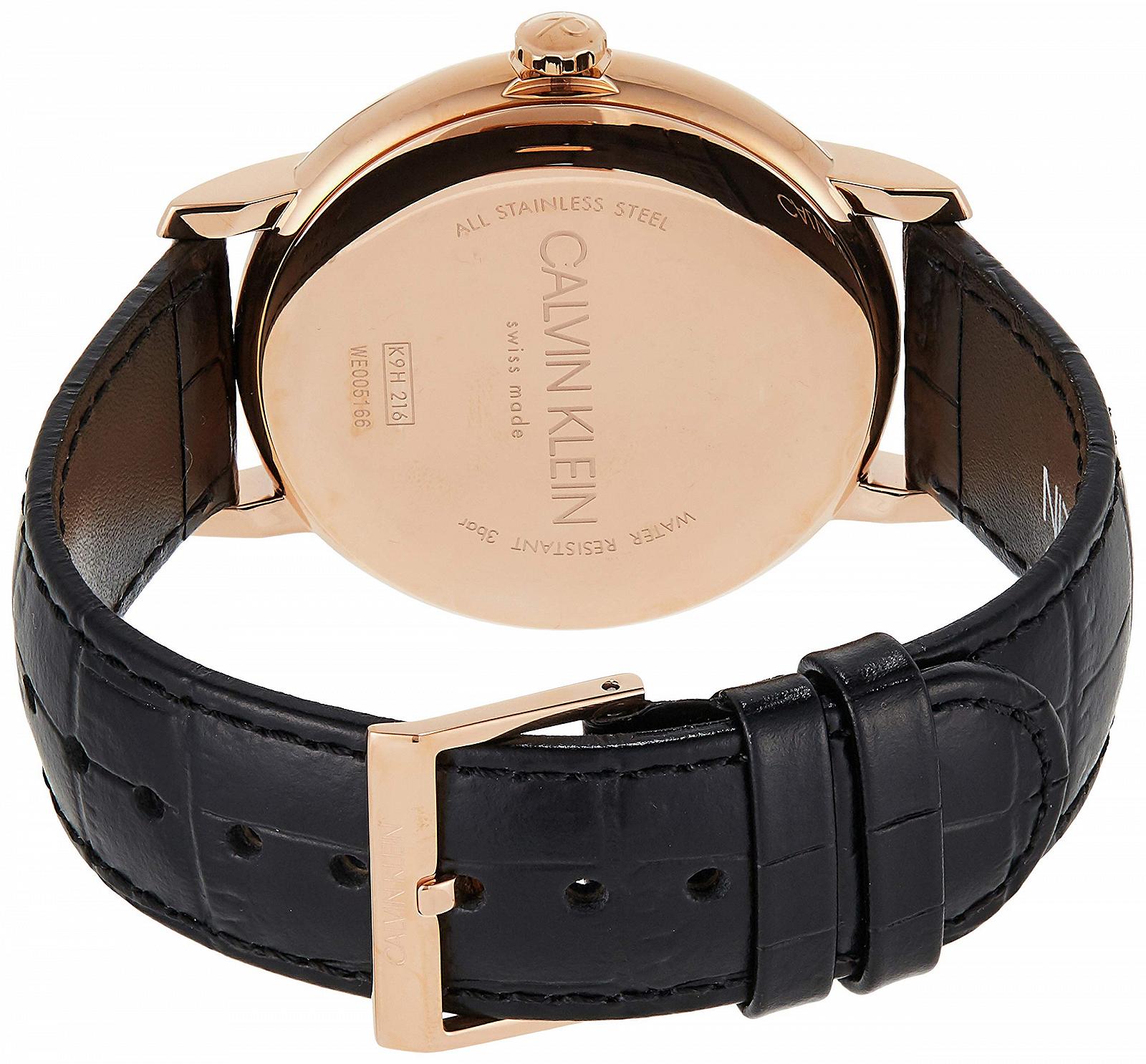 Годинник Calvin Klein Classic K9H216C6 чорний шкіряний ремінець, фото №2