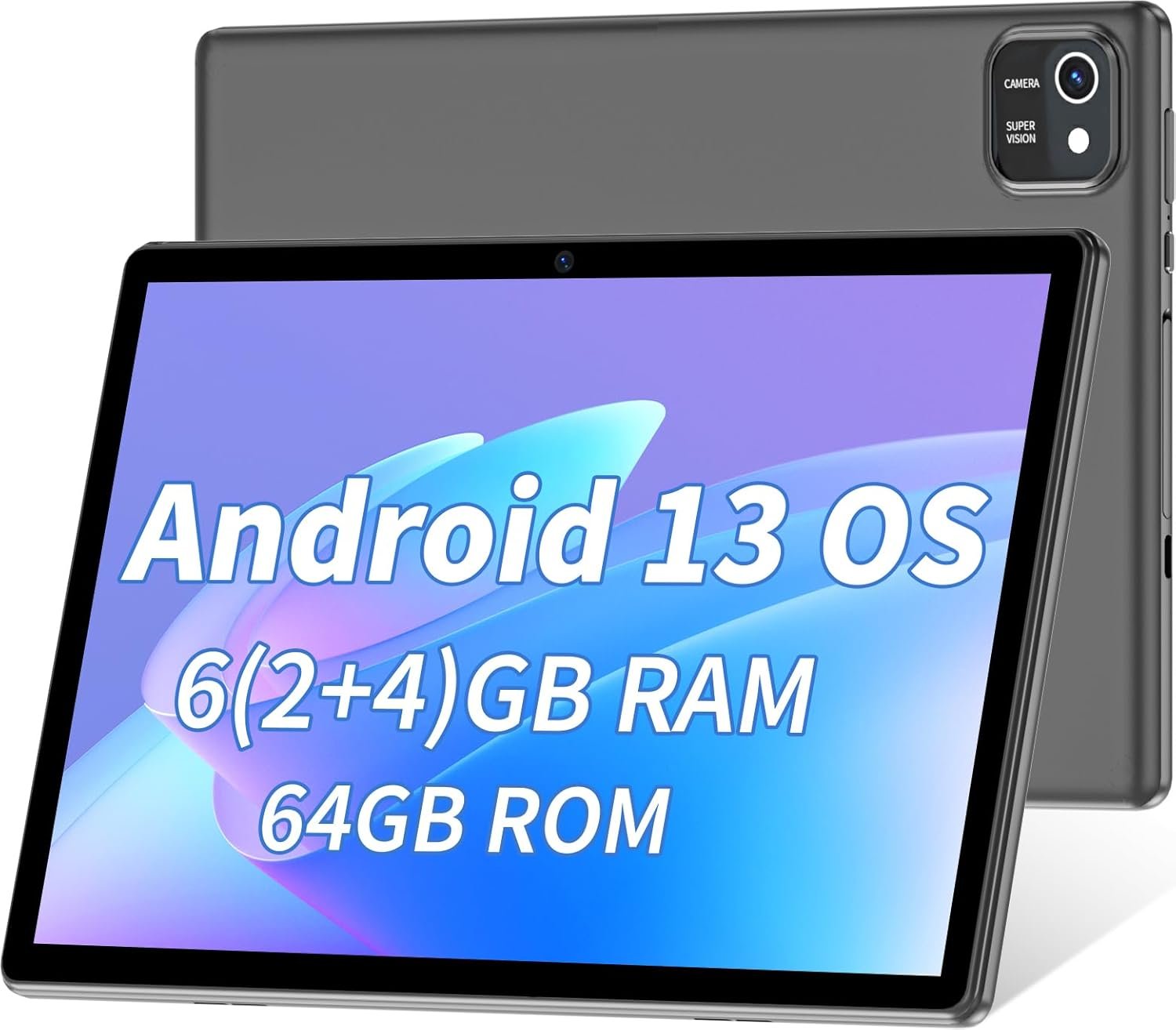 Планшет 10.1" KOLORROOM K10C 2+4/64Gb 4 ядра Android 13 6000 mAh Сірий, фото №1