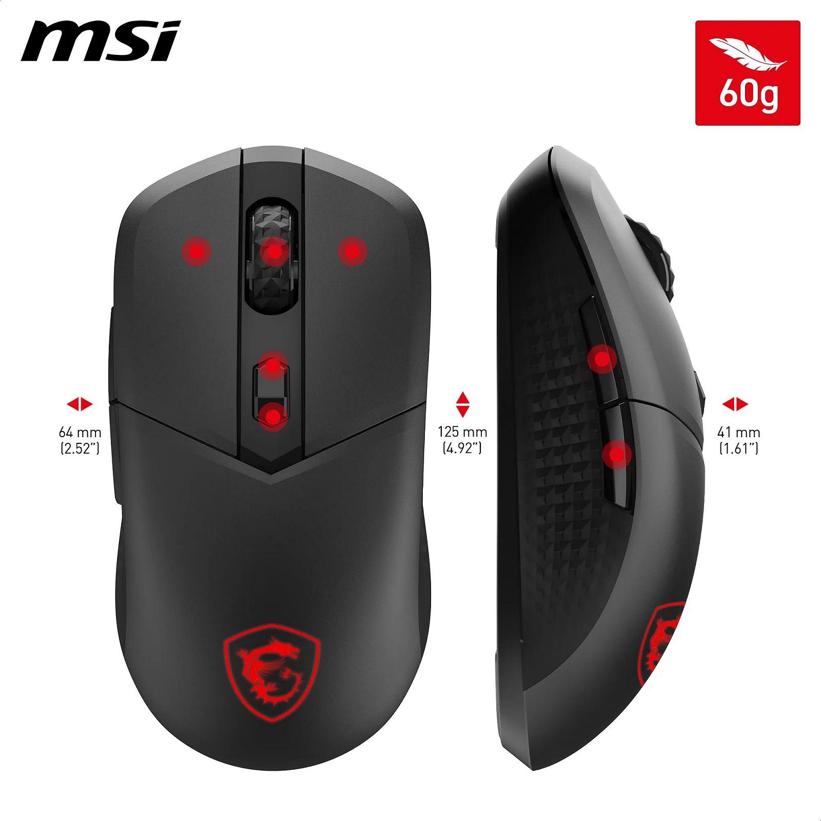 Мышь MSI Versa 300 Беспроводная Игровая 8000 DPI Оптический Сенсор, фото №8
