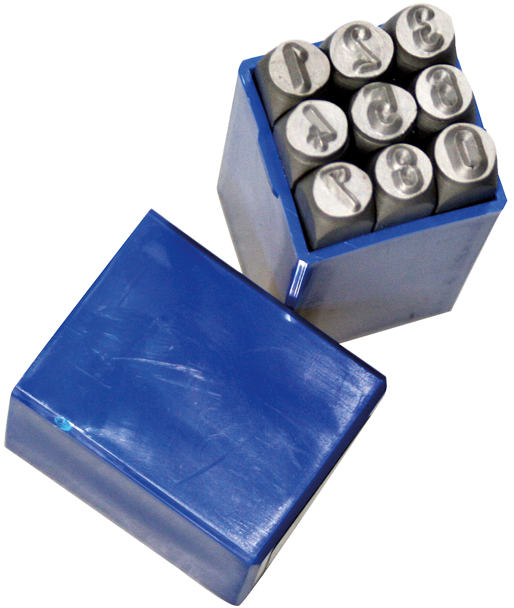 Набор цифровых клейм SW-STAHL 08903L 5 мм 9 предметов, фото №1