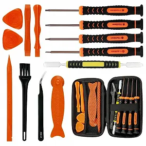 Набор отвёрток Torx для Xbox One, Xbox 360, PS3, PS4 Controller, ремонтный набор с отвёртками Torx T6, T8, T10, инструментом для вскрытия, щёткой и антистатическим пинцетом в сумке EVA - Фото 1