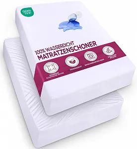 Наматрацник Utopia Bedding Водонепроникний 90 x 200 см Білий - Фото 1