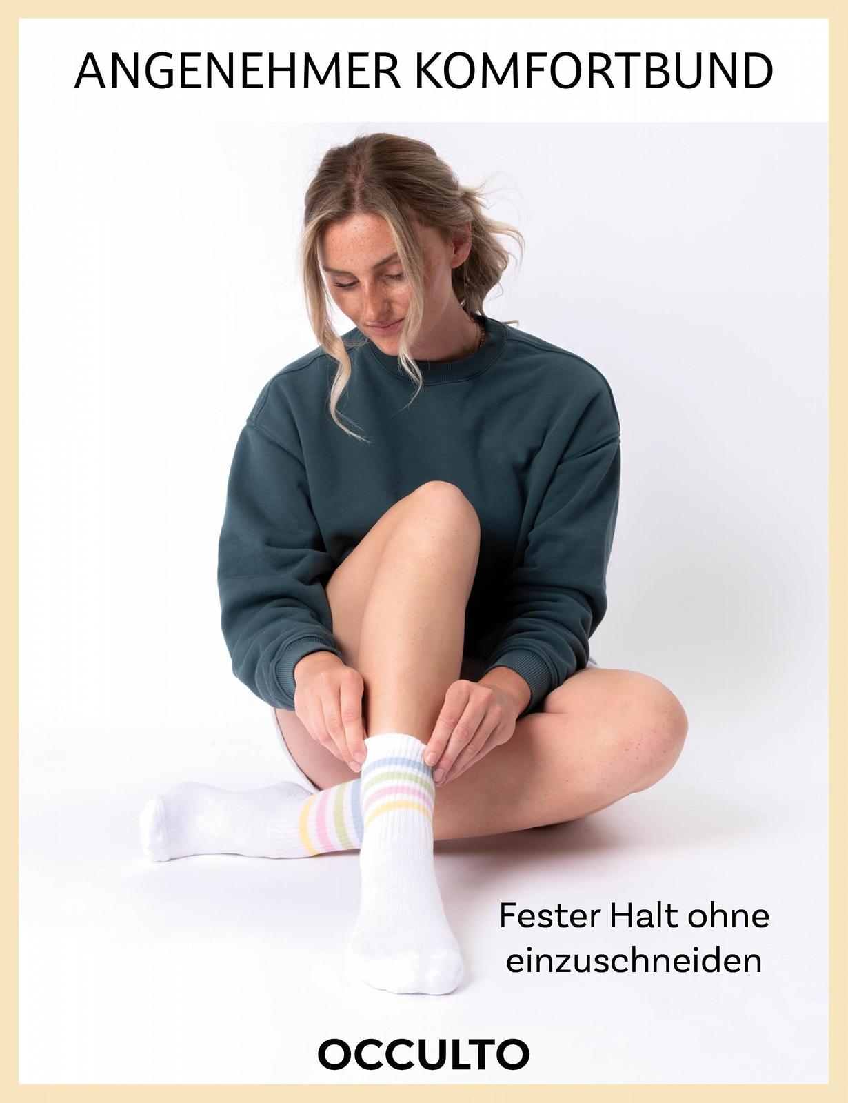 Носки теннисные Occulto женские Retro 80% хлопок Набор из 6 (Модель: Steffi), фото №5