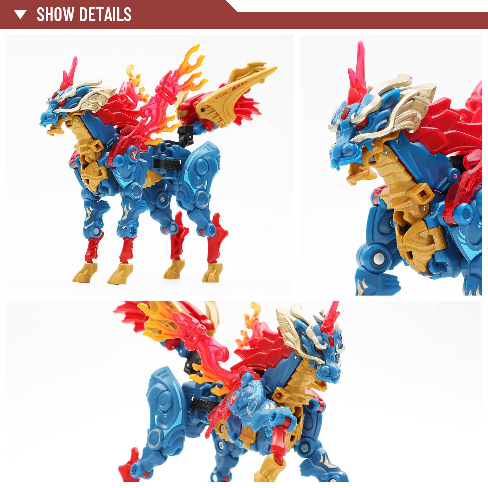 Трансформер 52TOYS Megabox Kirin Dragon, іграшка, від 15 років, барвистий, фото №4