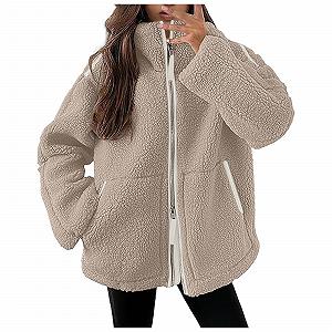 Женская зимняя куртка Teddy, теплая плюшевая, шерстяная, пушистый Sherpa - Фото 1