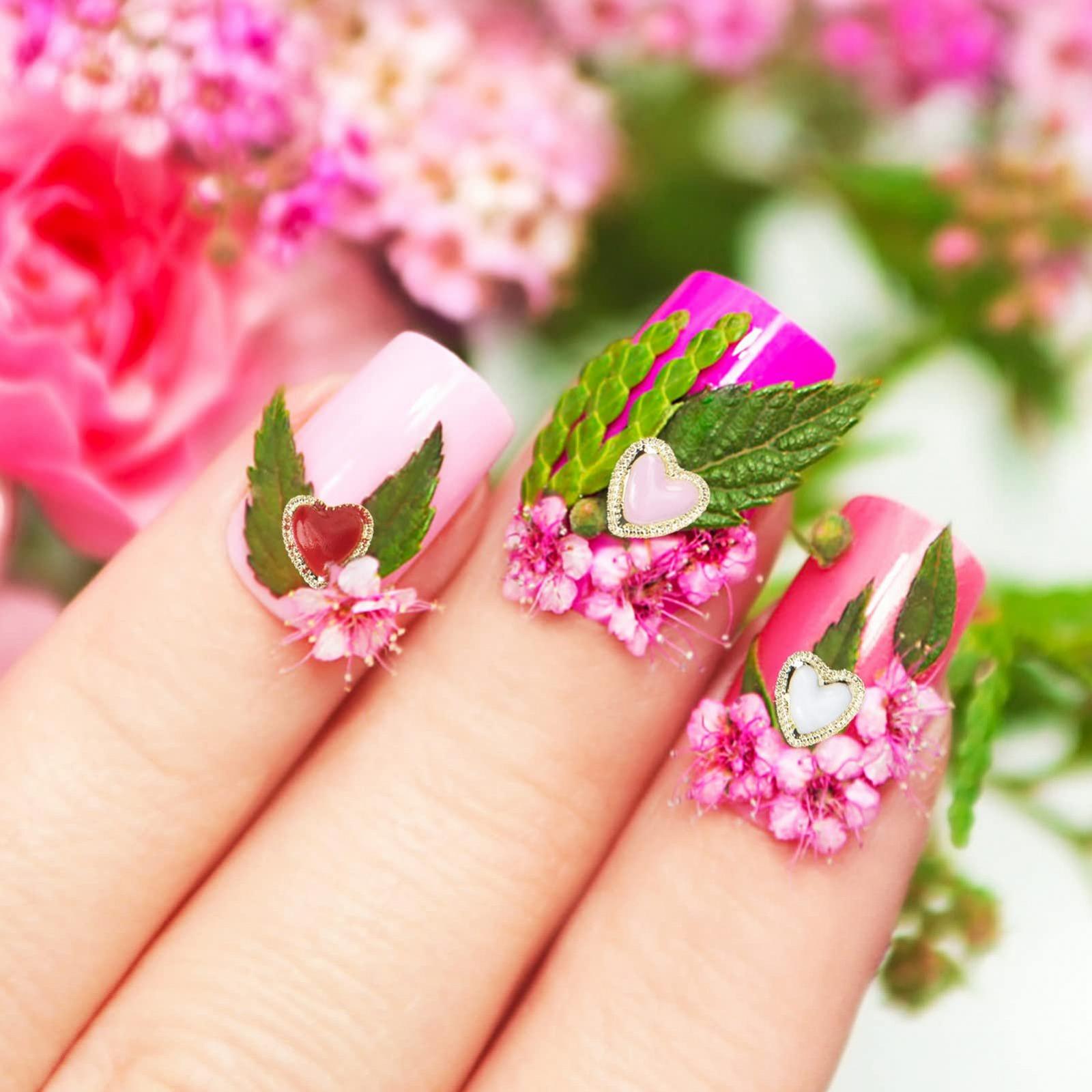 Стрази для нігтів Прикраса для нігтів Серце зі сплаву SOLUSTRE 60 штук, фото №8