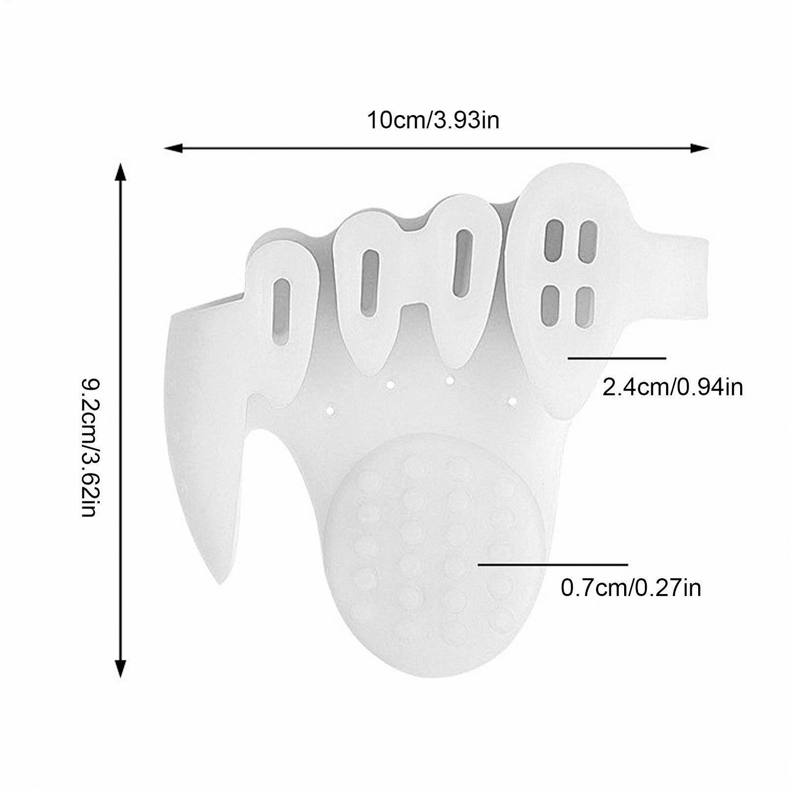 Роздільник для пальців Correct Toe, з п'ятьма отворами потовщена арка, масаж половинного розміру, фото №4