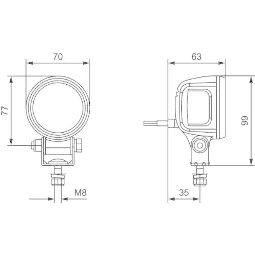 Рабочая фара HELLA 1G0 996 210-011 для DOOSAN ROSENBAUER, фото №3 Рабочая фара HELLA 1G0 996 210-011 для DOOSAN ROSENBAUER, фото №3