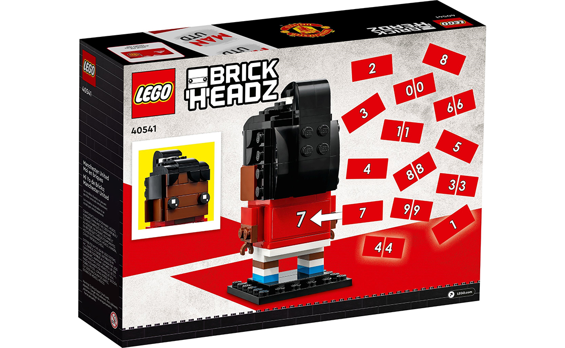 Детский конструктор LEGO Brick Headz Manchester United Go Brick Me (40541), фото №2
