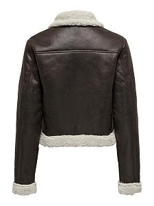 Женская куртка из искусственной кожи ONLY synthetic.ua - Фото 1