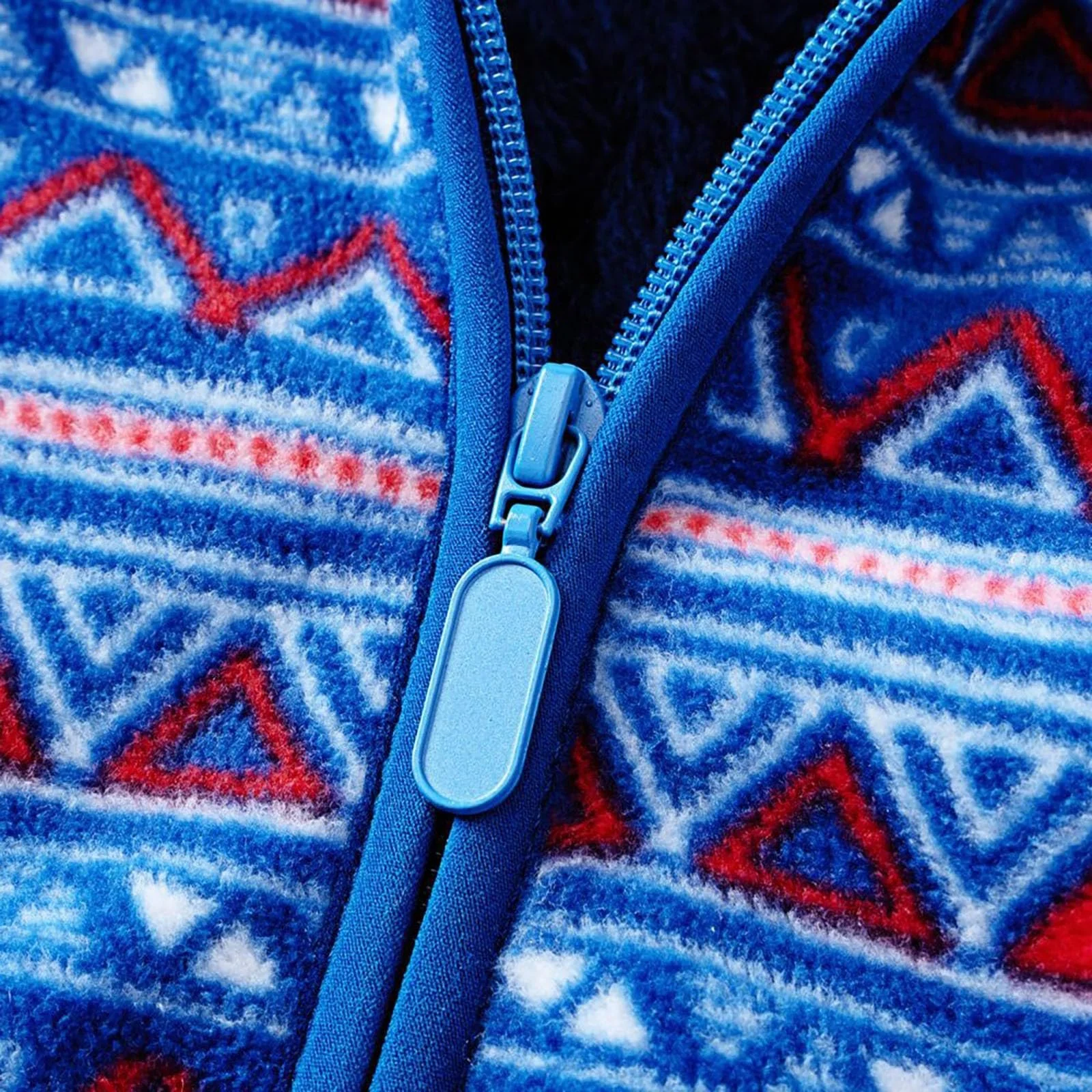 Унісекс Флісова Куртка для Дітей з Геометричним Дизайном, фото №4