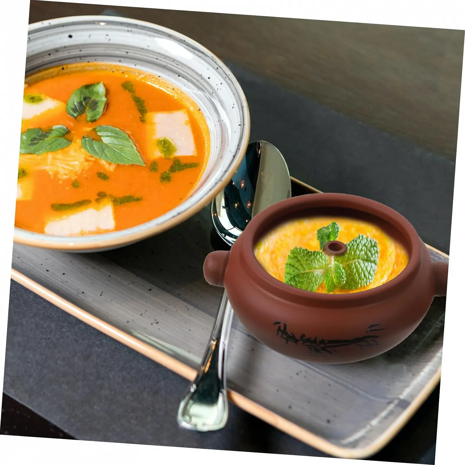 Кастрюля-сотейник LIFKOME Керамическая Термостойкая Универсальная Пароварка, фото №6