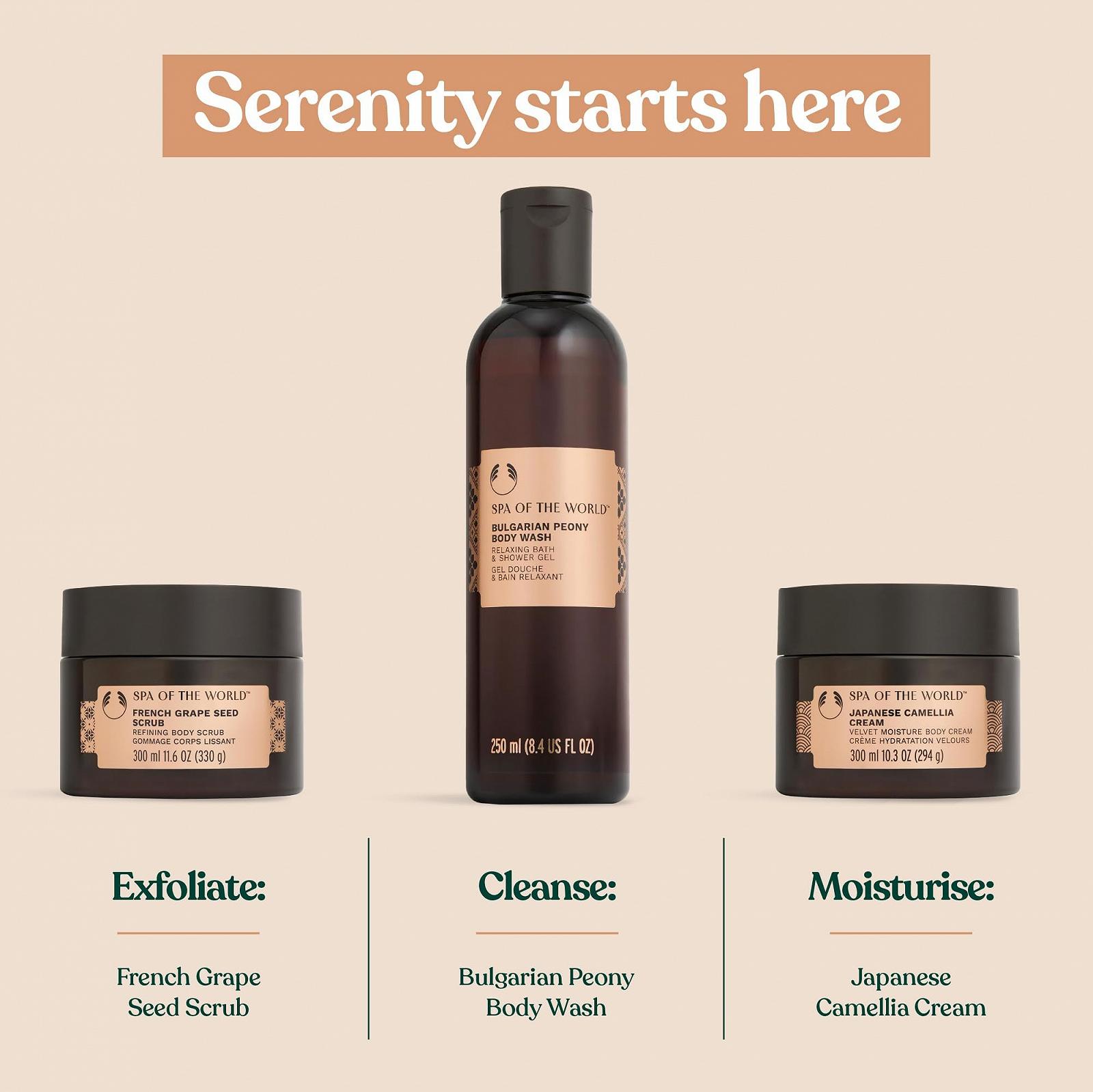 Гель для душу The Body Shop Spa of the World Bulgarian Peony з екстрактом свіжої півонії веганський, 250 мл, фото №6