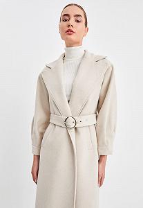 Пальто Leif Nelson Жіноче Довге Елегантне Зимове Тренч Пальто Осіннє Вовняне Пальто Зимове Пальто Перехідна Куртка Жіноча Повсякденна Куртка Ділова synthetic.ua - Фото 1