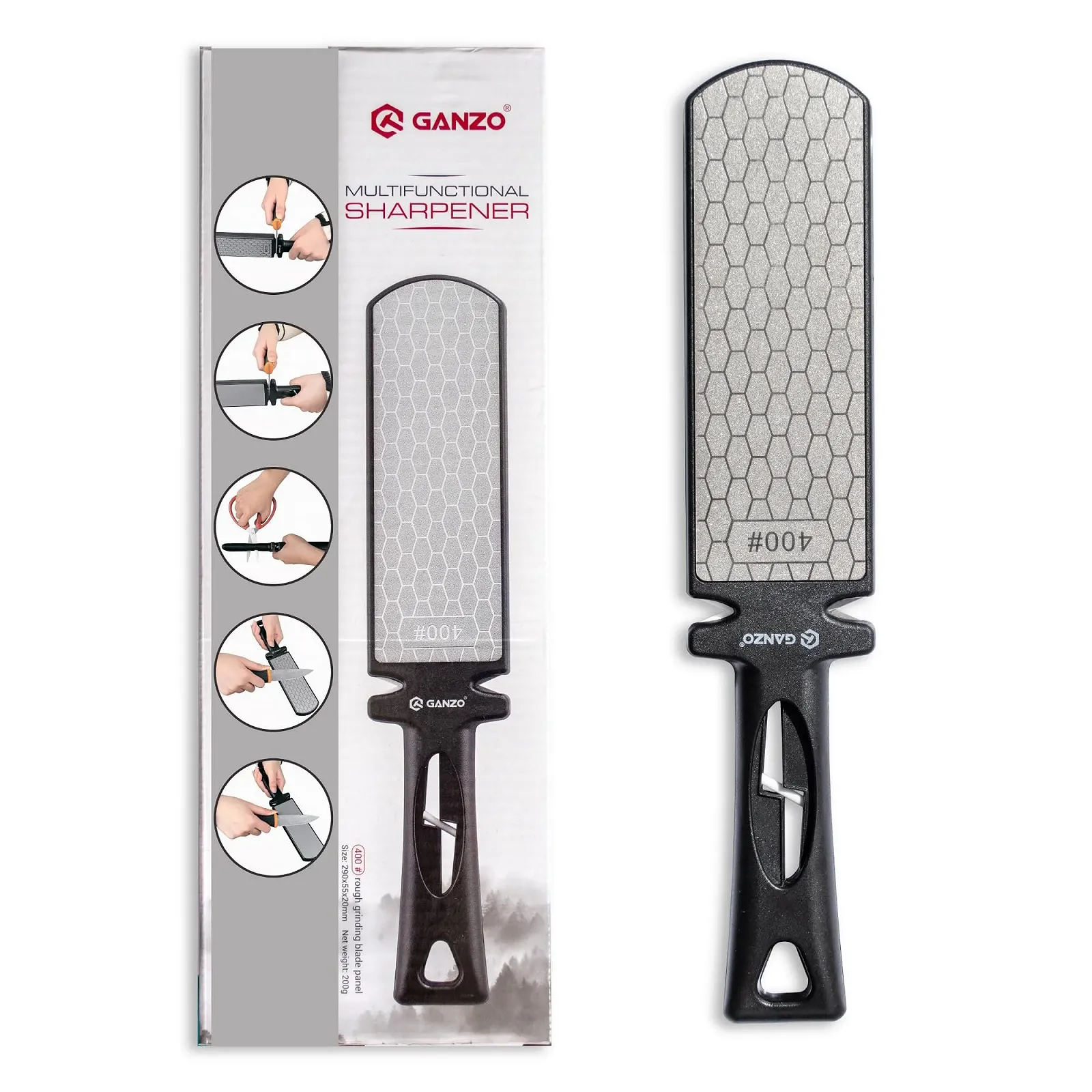 Точило для ножів GANZO Firebird ProSharp багатофункціональна алмазна вольфрамова керамічна компактна, фото №1