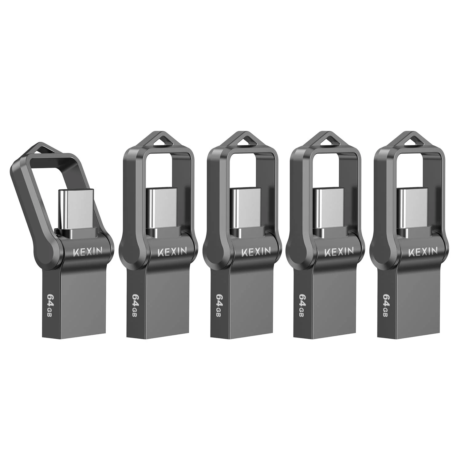 USB C Stick KEXIN 64 ГБ Упаковка з 5 шт. OTG USB 3.0 Type C, фото №1 USB C Stick KEXIN 64 ГБ Упаковка з 5 шт. OTG USB 3.0 Type C, фото №1